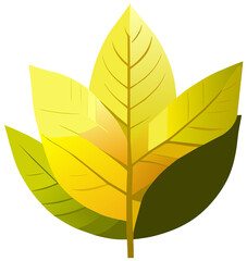 Wall Mural - yellow leaf clipart