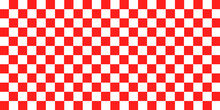 Red White Checkered Pattern Background