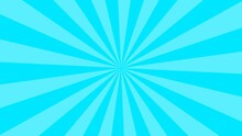 Cyan Or Aqua Color Sunburst Visual Background Pack. Sunlight Effect Background Video Template Rotates. A Pack Of Two Pop Solid Color Looping Motion Background Videos