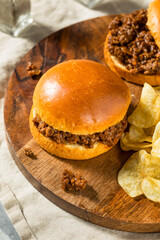 Poster - Homemade BBQ Sloppy Joe Sandwich