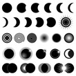 Various illustrations of eclipse conditions