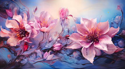  Explore the luminosity of abstract floral nebulas