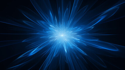 Canvas Print - light explosion with blue dust