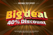 © Difoni - Big deal 40 discount 3D editable text effect template