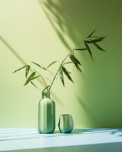  A Vibrant Bamboo Gentle Light Background Showcases Energizing Tones, Perfectly Capturing The Essence Of Summer. The Interplay Between Light And Shadow From The Window