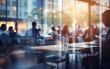 © MUS_GRAPHIC - Blurred soft of people meeting at table business people talking in modern office