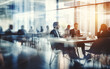 © MUS_GRAPHIC - Blurred soft of people meeting at table business people talking in modern office
