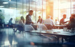 © MUS_GRAPHIC - Blurred soft of people meeting at table business people talking in modern office
