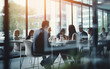 © MUS_GRAPHIC - Blurred soft of people meeting at table business people talking in modern office