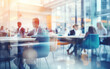 © MUS_GRAPHIC - Blurred soft of people meeting at table business people talking in modern office