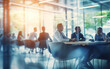 © MUS_GRAPHIC - Blurred soft of people meeting at table business people talking in modern office