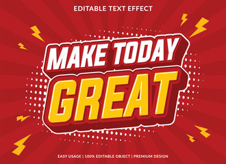 Poster - text effect template design with 3d style use for business brand and logo