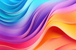 © Diana Vyshniakova - Colorful abstract waves, multicolor background, ai generated
