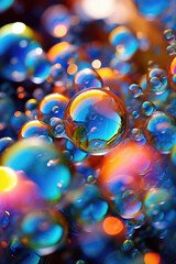 Wall Mural - Abstract Background with Bubbles