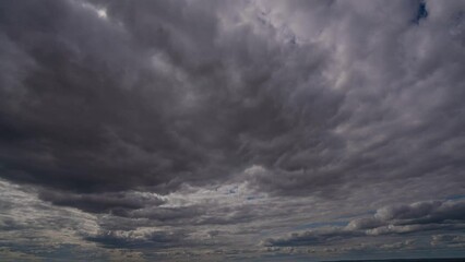 Wall Mural - open sky cloud blue outdoor moving cloud moving and transforming fast time lapse cloud beautiful sky