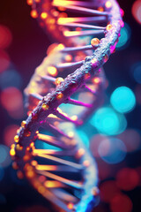 Wall Mural -  DNA Helix Abstract Background