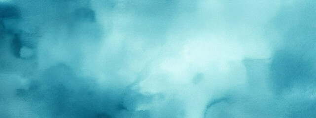 Aufkleber - Beautiful original wide format abstract background image in blue and teal tones for design or creative work.