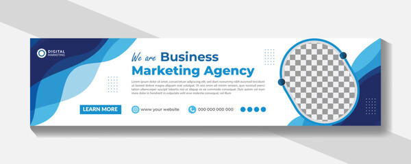 Corporate business linkedin banner design. Banner, header, cover design for your agency