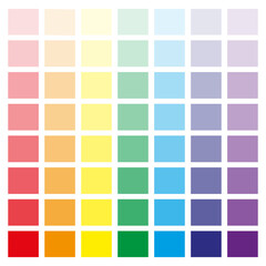Poster - Color palette. Bright color squares set. Bright colors collection. Vector illustration. EPS 10.