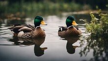 Ducks On The Lake