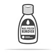 Nail polish remover icon transparent vector isolated