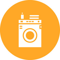 Canvas Print - Laundry Machine Icon