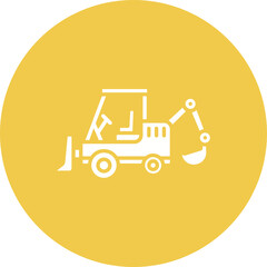 Wall Mural - Backhoe Icon