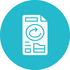 Canvas Print - File Backup Icon