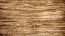 Close Up Straw Wall Texture Background. Old Vintage Thatched Roof Element.
