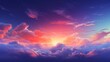 colorful sky with clouds - generative ai