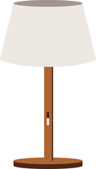 Wall Mural - Table Or Desk Lamp Icon In Gray And Brown Color.