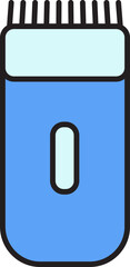 Sticker - Isolated Trimmer Icon In Blue Color.