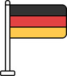Vector Illustration of Germany National Flag.