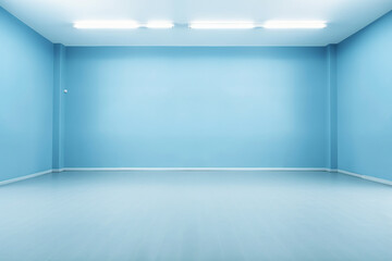 Wall Mural - empty blue stage interior for presentation