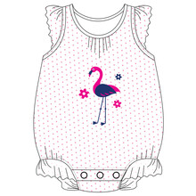 Baby Girls Romper Flamingo  Print