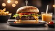photography of a cheeseburger on a plate #21, food photography, ai generated