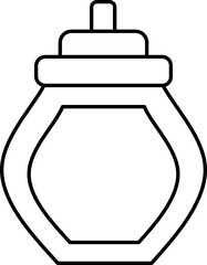 Poster - Isolated Attar Bottle Flat Icon.