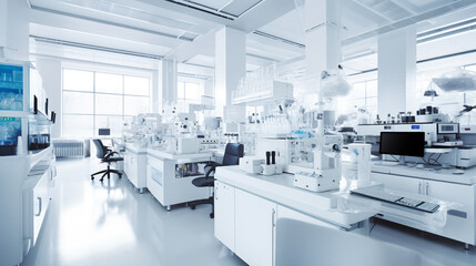 Poster - Modern laboratory.