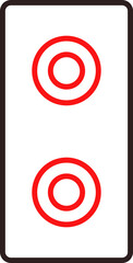 Sticker - Red And Black Sound Speaker Outline Icon.