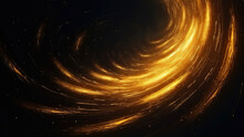 Genesis. Fantastic Orange Spiral Background. Fantasy Fractal Texture. Digital Art. 3D Rendering.
