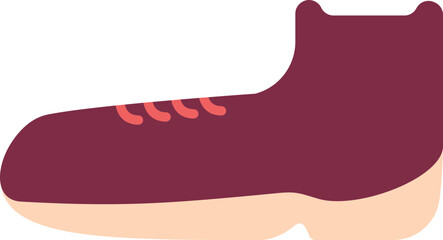 Poster - Isolated Shoes Icon In Magenta And Peach Color.