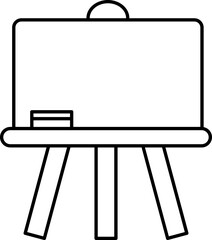 Canvas Print - Whiteboard Line Icon In Linear Style.