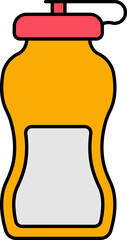 Poster - Sports Water Bottle Icon In Flat Style.