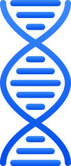 Sticker - Flat DNA Icon Or Symbol In Blue Color.