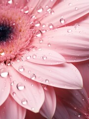 Canvas Print - pink gerbera.