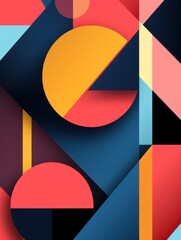 Poster - vertical wallpaper. abstract geometric patterns.