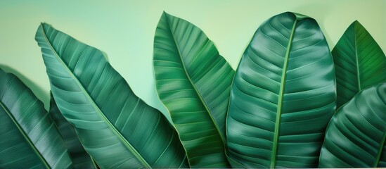 Poster - Banana isolated pastel background Copy space
