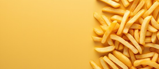 Aufkleber - Sweet chips against isolated pastel background Copy space