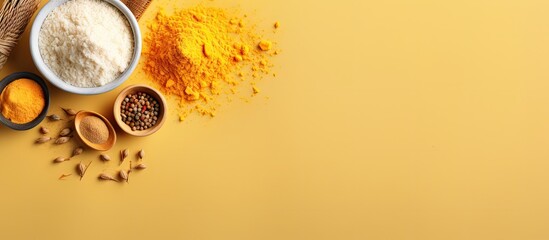 Aufkleber - Newly extracted Asafoetida captured on a isolated pastel background Copy space