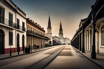 Canvas Print - street country